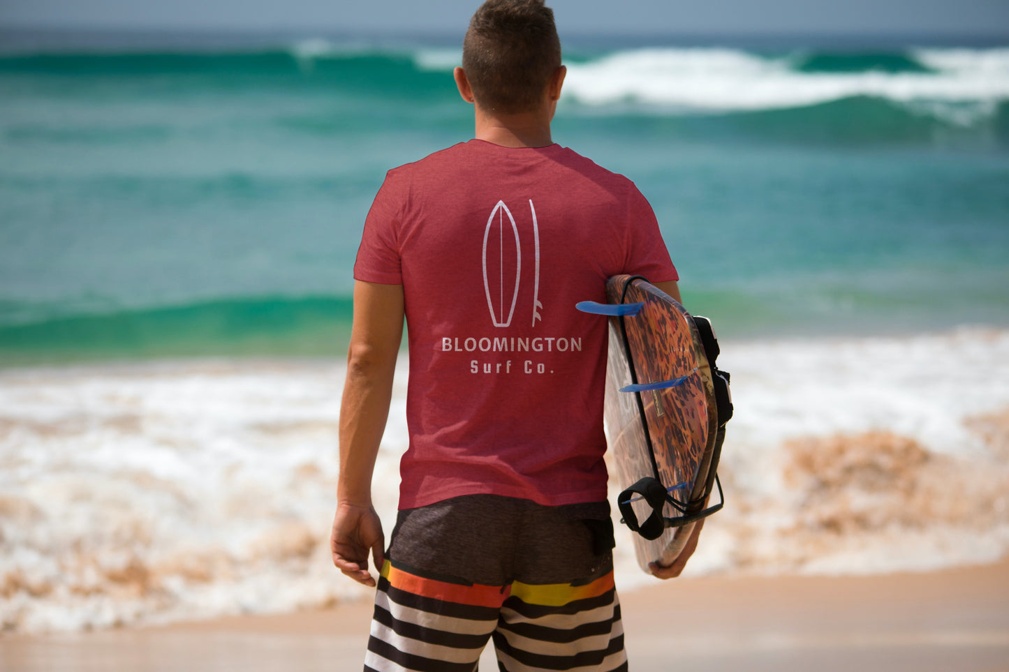 Bloomington Surf Co. Red Surfboard Shirt