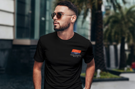 Charlottesville Surf Co. Black Surfboard Shirt