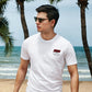 College Station Surf Co. White Surfboard Shirt