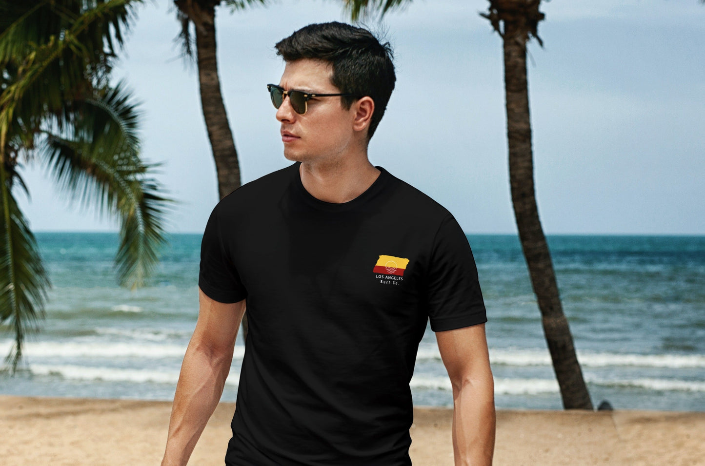 Los Angeles Surf Co. Black Surfboard Shirt