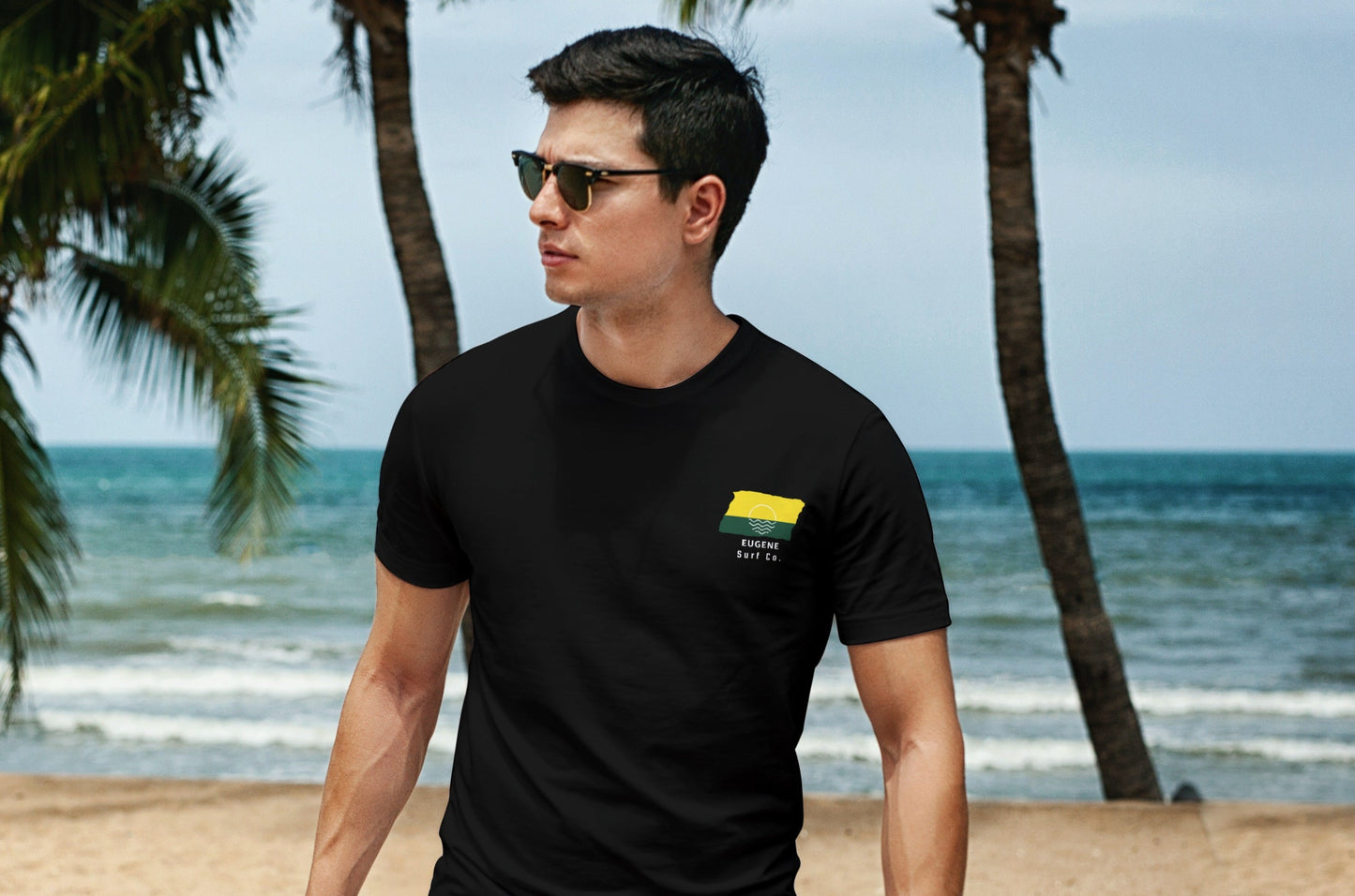 Eugene Surf Co. Black Surfboard Shirt