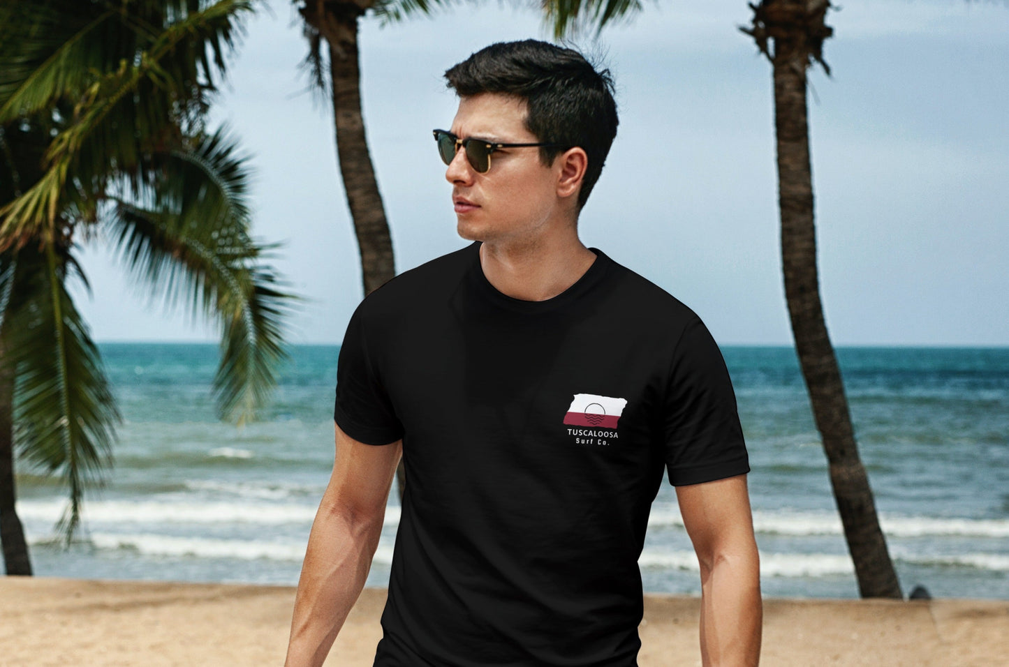 Tuscaloosa Surf Co. Black Surfboard Shirt