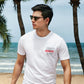 Valtameri Surf Co. White (Pink) Surfboard Shirt