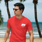 Lincoln Surf Co. Red Surfboard Shirt