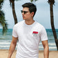 Houston Surf Co. White Surfboard Shirt